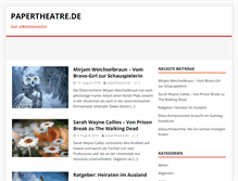 Tablet Screenshot of papertheatre.de